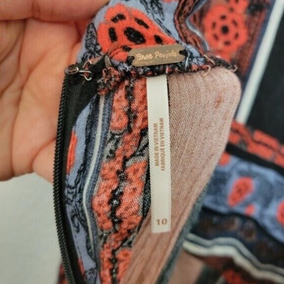 NWOT Free People Sz 10 All Shook Up Sleeveless Printed Tie Back Jumpsuit - Picture 5 of 13